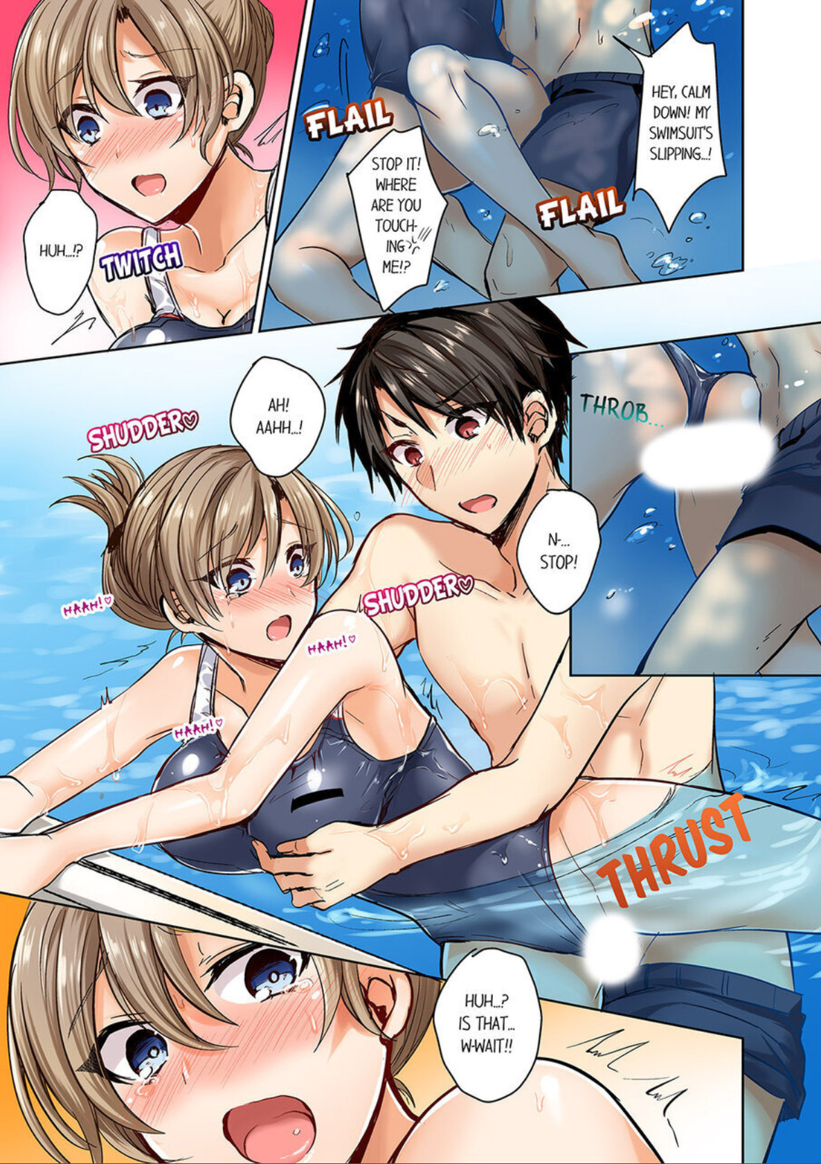 Hentai Manga Comic-My Swimsuit Slipped... And it went in!? A Mixed Synchronized Swimming Club with More Than Just Nip Slips in Store! ~ 1-Read-21